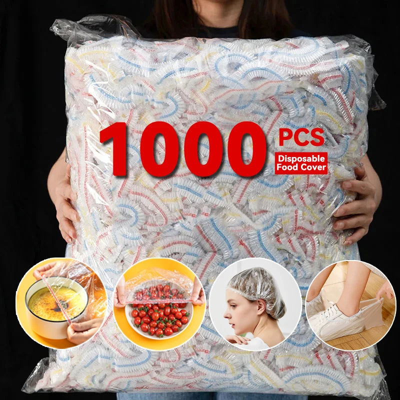 Plastic Food Cover Bags Food Grade Fresh-keeping Transparent Packaging Bag Reusable Wrap Kitchen Disposable Colorful Cling 2030